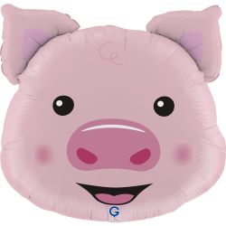 Supershape Foil Balloon Pig Head
