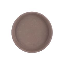 Stan Saucer Round Grey Basalt