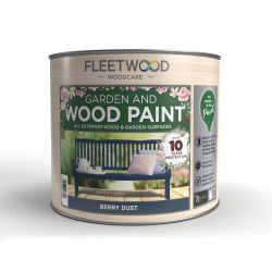 750Ml Fleetwood Garden And Wood Paint Berry Dust