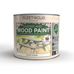 750Ml Fleetwood Garden And Wood Paint White Thorn