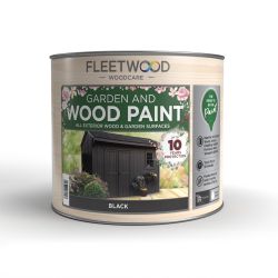 750Ml Fleetwood Garden And Wood Paint Black