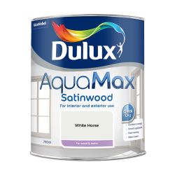 Dulux Aquamax Satinwood White Horse 750ml