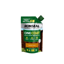 Ronseal One Coat Shed & Fence Protector Refill Pouch Harvest Gold 950Ml