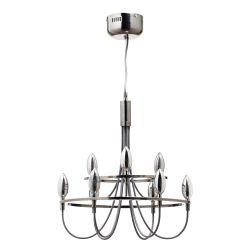 Cascade Lighting Grant 9 Light Chrome Smoke