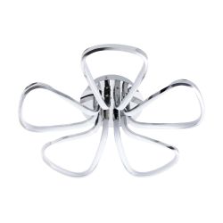 Cascade Lighting Brien 5 Petals Led Flush Chrome