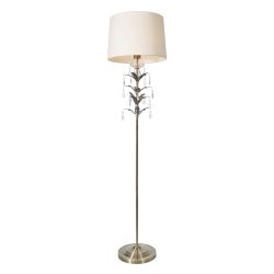 Cascade Lighting Shay Floor Lamp Ant Brass Champagne