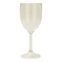 Reusable Gold Wine Glass Clear 2 Pack