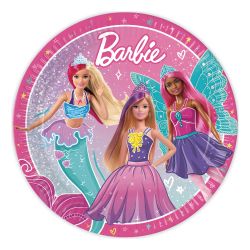 Barbie Papet Plates 23cm 8 Pack