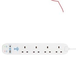 4 SOCKET 2M SURGE PROTECT EXTENSION LEAD
