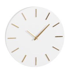 Brixen Wall Clock Aluminium White 35cm