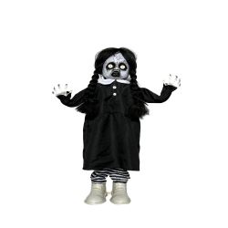 Halloween 3Ft Standing Haunted Doll Prop With Lights And Sound