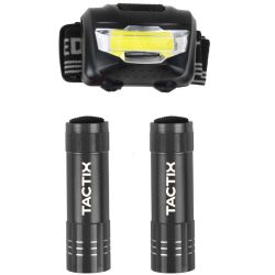 Tactix Head Light & 2Pk Torches