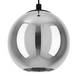 EGLO Ariscani Smoked Glass Single Pendant