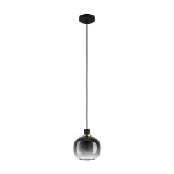 EGLO Oilella 1-Light Black To Grey Gradient Hanging Pendant Light