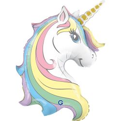 Unicorn Head Foil Balloon