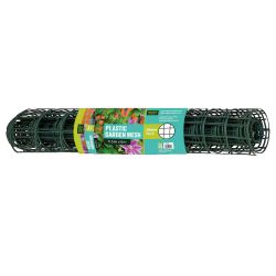 19mm Plastic Garden Mesh Mini-Roll Green 0.5m x 6m