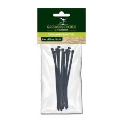 Releasable Nylon Cable Ties Green 8mm x 25cm 10pk