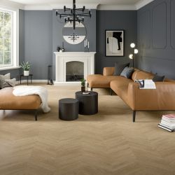 8mm Brown Skanderborg Chevron Laminate 2.53sqm