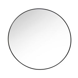 Round Wall Mirror Black 80Cm