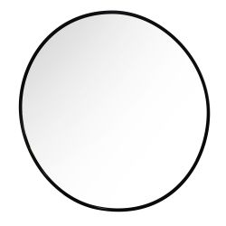 Round Wall Mirror Black 100Cm