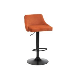 Brooklyn Barstool Rust Orange Velvet