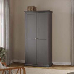 Monacco 2 Door Wardrobe Grey