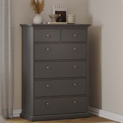 Monacco 6 Drawer Chest Grey