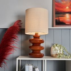 Wobbly Glass Base Table Lamp