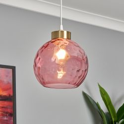 Dimpled Glass Easy Fit Pink