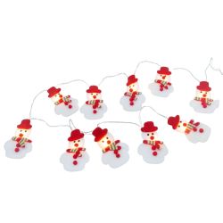 10Led Fabric Snowman String Lights