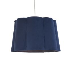 Fenham Tapered Scalloped Shade Navy