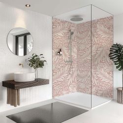 Splashbax Shower Panel Botanical Pink 122X244Cm