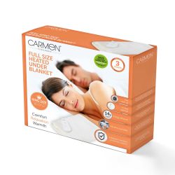 Full Size Kingsize Heated Under Blanket White