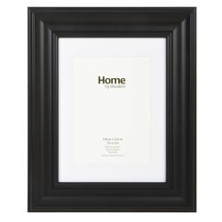 Black Scooped Wide Frame 7 x 9