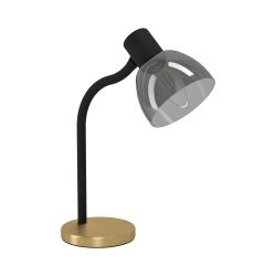 EGLO Macere Black Glass Classic Table Lamp