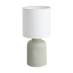 EGLO Bellariva 1 Light Grey And White Table Lamp