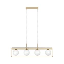 EGLO Vallaspra Champagne & White 4 Light Pendant