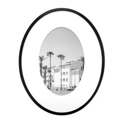 Black Aluminium Oval Frame 6x8