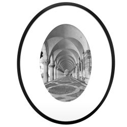 Black Aluminium Oval Frame 8x10