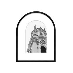 Black Aluminium Arch Frame 6x8