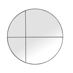 Metal Round Mirror 100x100x2.8Cm Black