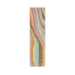 Abstract Flow Pink Green 60X230