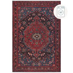 Medallion Washable Red 190X290