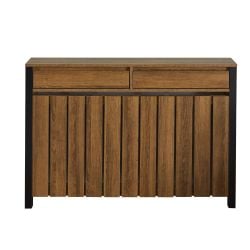 Margo Medium Radiator Cover with 2 Drawers Dark Wood FSC