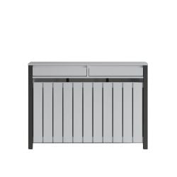 Margo Medium Radiator Cover with 2 Drawers White FSC