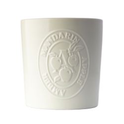 Sophistique Ceramic Candle Apple: Mandarin, Vanilla & Amber