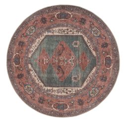 Flatwoven Washable Faro Terra Circular Rug - 180cm x 180cm