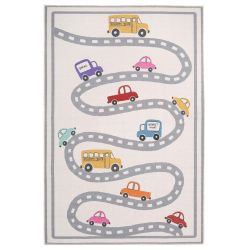 Flatwoven Washable Kids Beep Rug - 80cm x 150cm