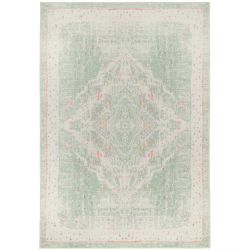 Flatwoven Washable Lottie Green Rug - 80cm x 150cm