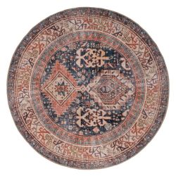 Flatwoven Washable Perla Multi Circular Rug - 180cm x 180cm